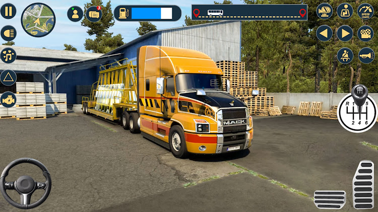 #7. Semi Truck Driving Cargo Games (Android) By: Gaming Boost