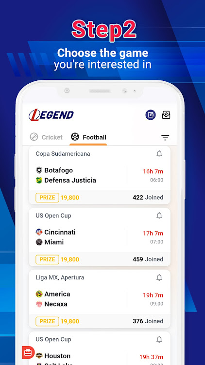 #3. Legend Fantasy- Fantasy sports (Android) By: Cloud Latitude Software