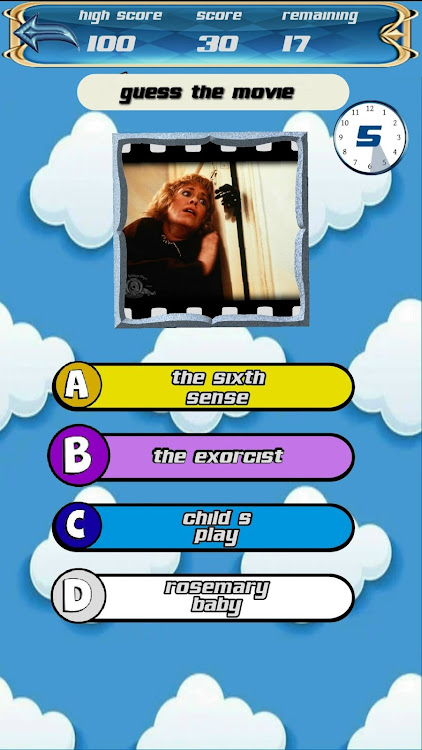 #5. movie scene quiz (Android) By: Bird and Bear games