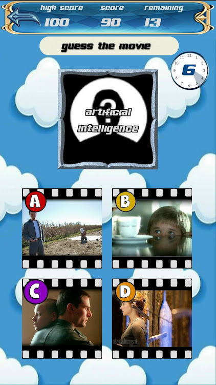 #7. movie scene quiz (Android) By: Bird and Bear games