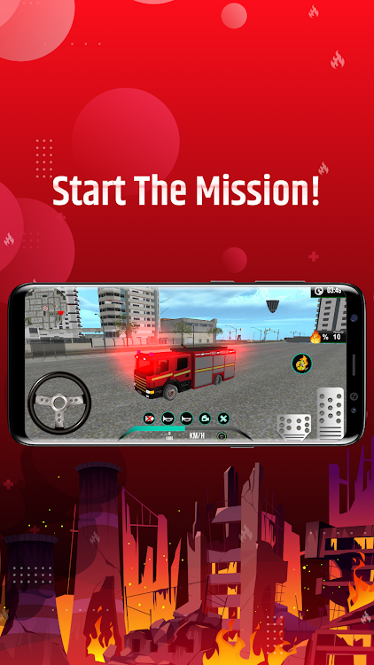 #6. Fire Truck Games - Firefigther (Android) By: Gemp