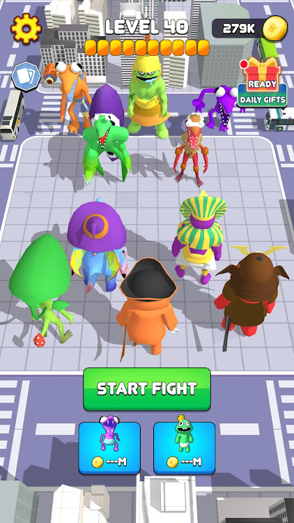 #3. Monster Friends Merge Battle (Android) By: ROBUST GAME STUDIO