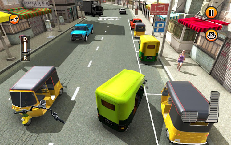 #3. 3D Tuk Tuk Auto Parking Games (Android) By: Fog Revolution