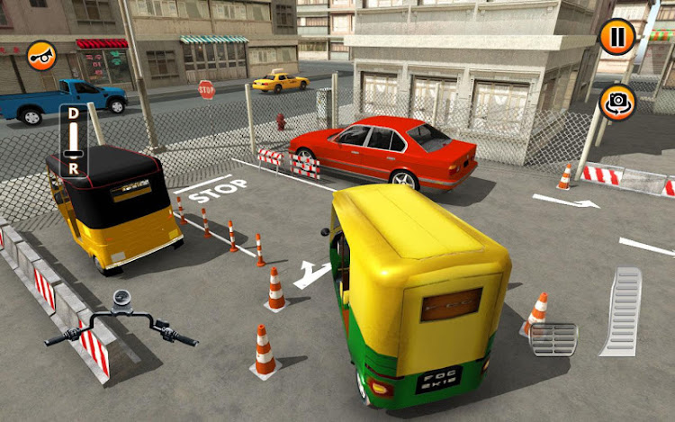 #6. 3D Tuk Tuk Auto Parking Games (Android) By: Fog Revolution