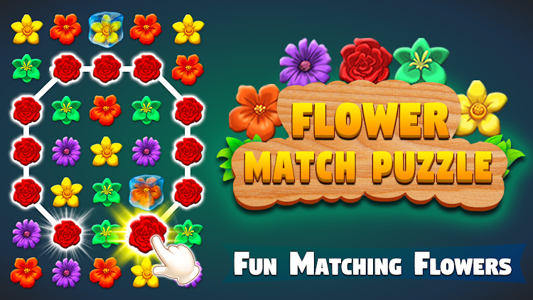 #5. Flower Match Game Flower Merge (Android) By: Hub Apps & Games Studio