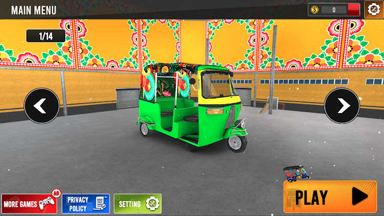 #3. City Rickshaw - Tuk Tuk Driver (Android) By: Ignition Game Studio