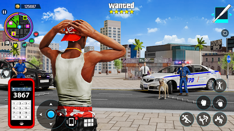 #6. Gangster Mafia City Crime Game (Android) By: S R G Gaming L.L.C