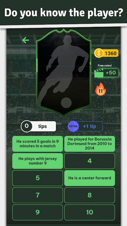 #8. Whos the Player? Football Quiz (Android) By: Katser Mobile