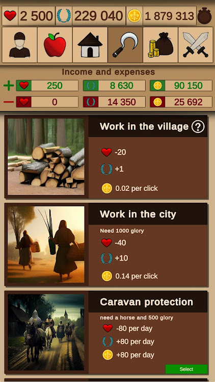 #4. Medieval simulator (Android) By: Gipnoz