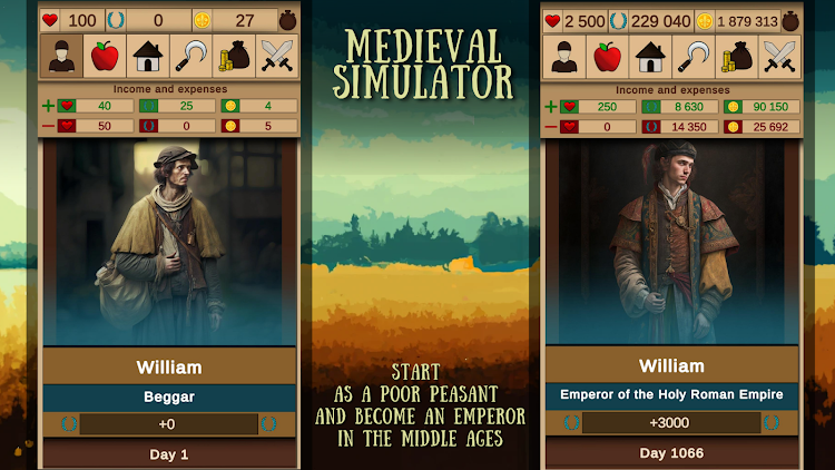 #8. Medieval simulator (Android) By: Gipnoz