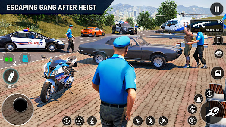 #2. Police Driving Games Car Chase (Android) By: Gaming Mob