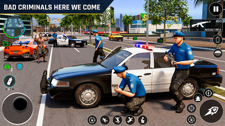 #3. Police Driving Games Car Chase (Android) By: Gaming Mob