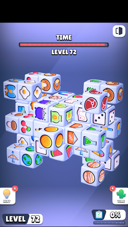 #3. Match Double Cube 3D Online (Android) By: OUTPLAY GAME STUDIO