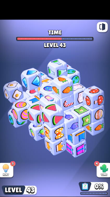 #4. Match Double Cube 3D Online (Android) By: OUTPLAY GAME STUDIO