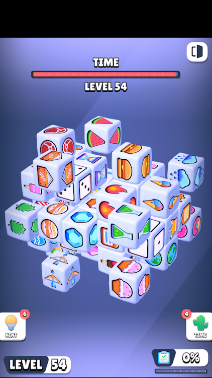 #5. Match Double Cube 3D Online (Android) By: OUTPLAY GAME STUDIO