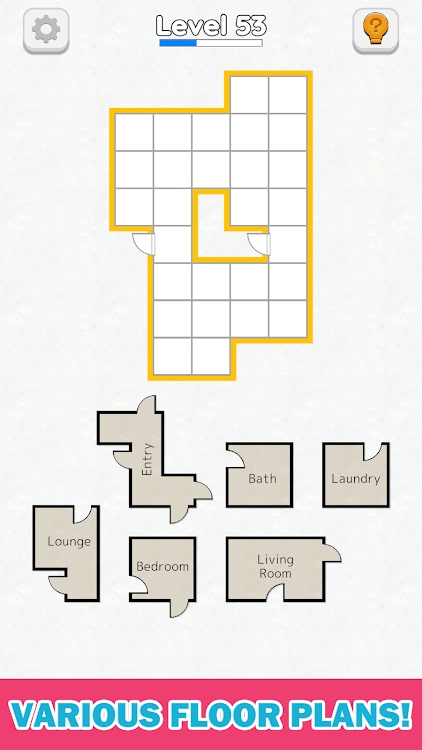 #3. Room Sort - Floor Plan Game (Android) By: Gamincat