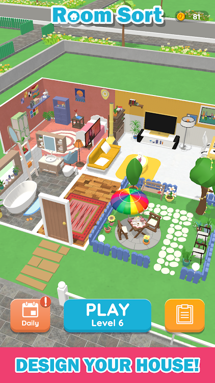 #4. Room Sort - Floor Plan Game (Android) By: Gamincat