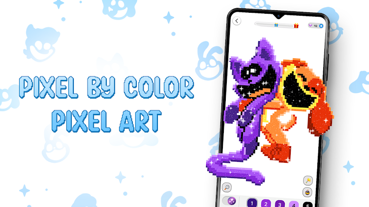 #5. Pixel by Color: Pixel Art (Android) By: GPLAY JSC