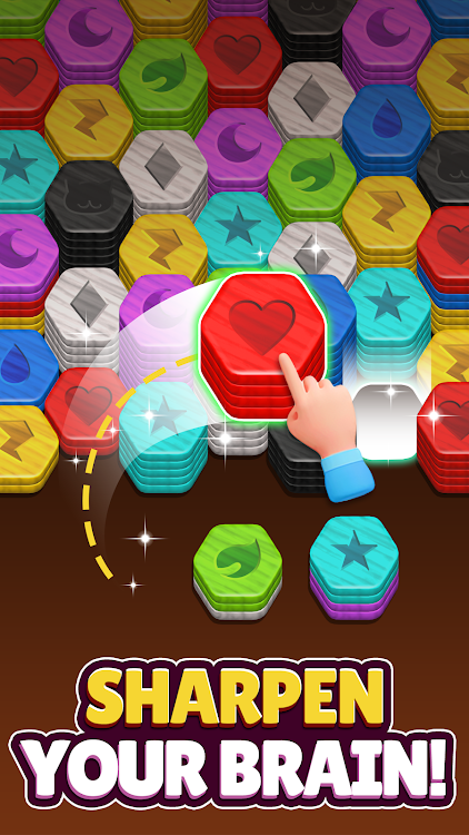 #4. Wood Hexa Match꞉ Stacking Game (Android) By: Hyper Fun Games