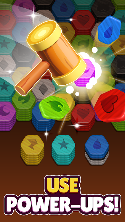 #6. Wood Hexa Match꞉ Stacking Game (Android) By: Hyper Fun Games