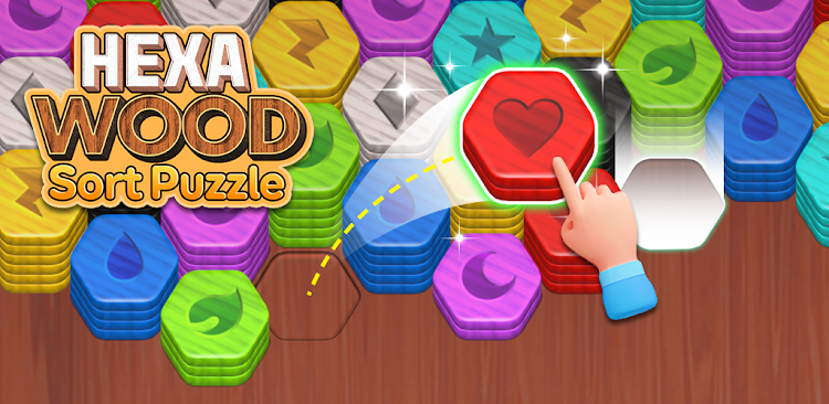 #7. Wood Hexa Match꞉ Stacking Game (Android) By: Hyper Fun Games