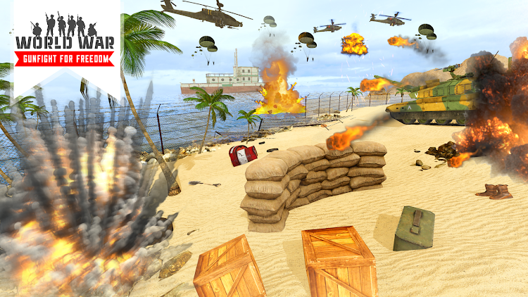 #2. World War: Gunfight of Freedom (Android) By: Chadda LLC Corp