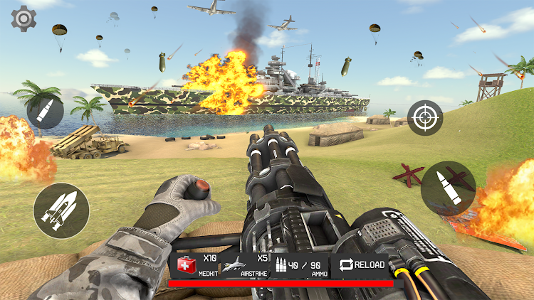 #6. World War: Gunfight of Freedom (Android) By: Chadda LLC Corp