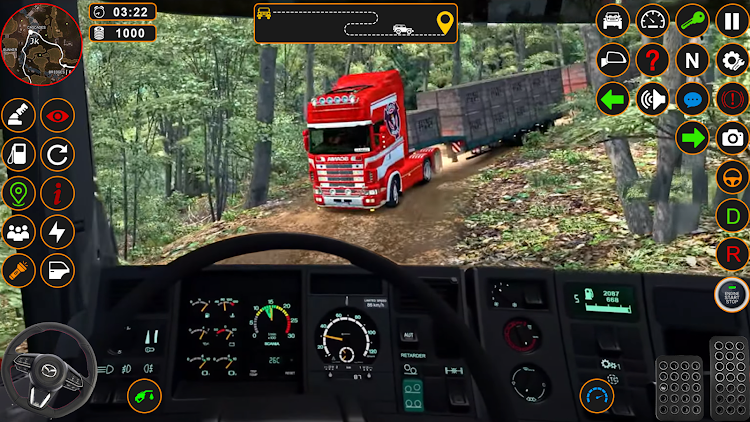 #8. American Cargo Truck Games Sim (Android) By: Gaming Pod