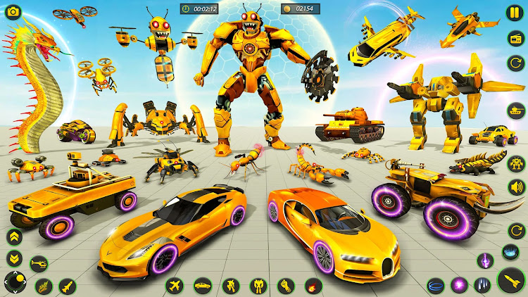 #3. Bee Robot Car Transform Games (Android) By: Cradley Creations