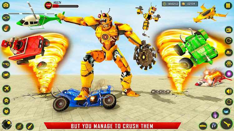 #5. Bee Robot Car Transform Games (Android) By: Cradley Creations