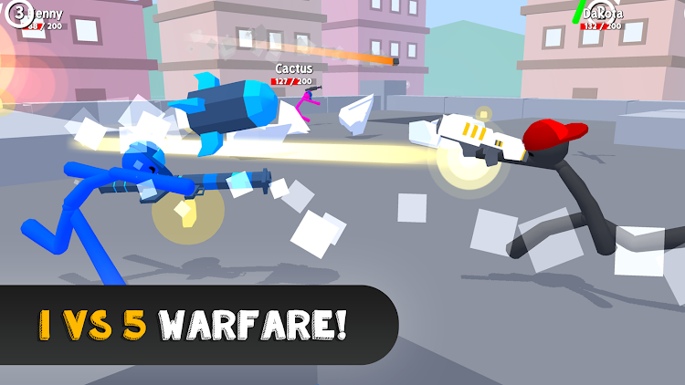 #2. Stickgrounds.io: Stickman Wars (Android) By: AZ GAMES MY