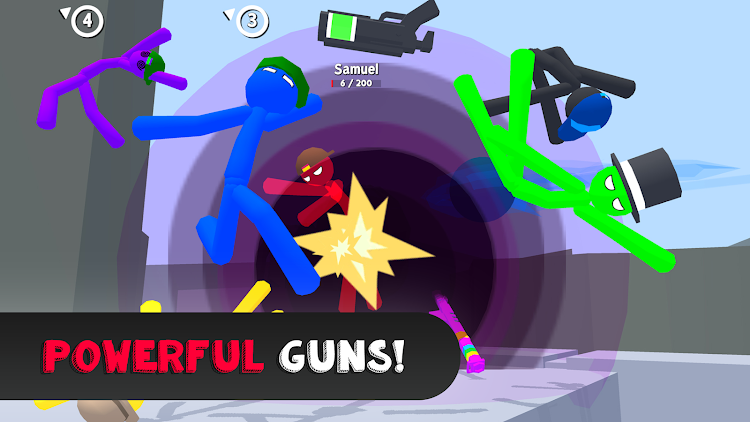 #3. Stickgrounds.io: Stickman Wars (Android) By: AZ GAMES MY