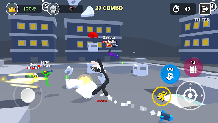 #8. Stickgrounds.io: Stickman Wars (Android) By: AZ GAMES MY