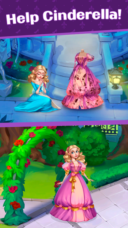 #3. Cinderella: Royal Tile Match (Android) By: NIKA GAMES PUBLISHING LTD