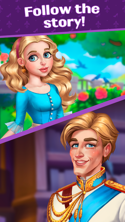 #5. Cinderella: Royal Tile Match (Android) By: NIKA GAMES PUBLISHING LTD