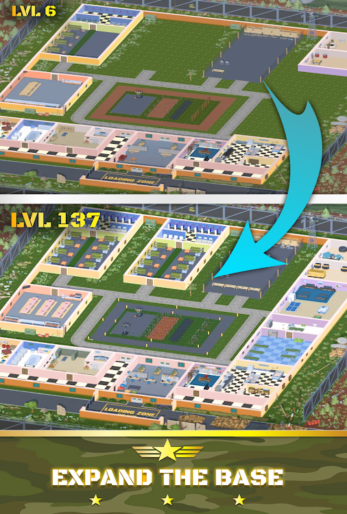 #7. Idle Army Tycoon Military Base (Android) By: S18