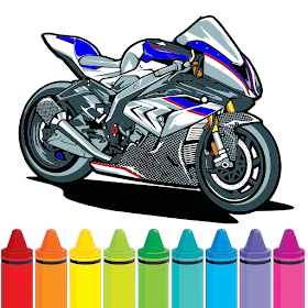 Ninja Motorbike Coloring Pages