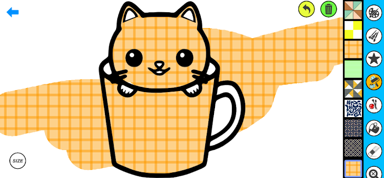 #5. Cat Coloring Pages (Android) By: Coloring book Games