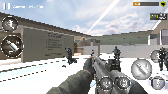 #5. Strike Force : military Attack (Android) By: RsGameStudio