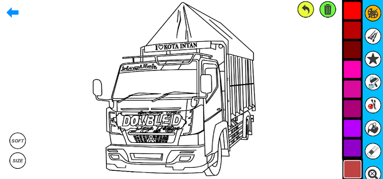 #10. Truck Car Coloring Book (Android) By: Coloring book Games