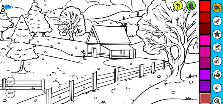 #5. Farm Coloring Pages (Android) By: Coloring book Games