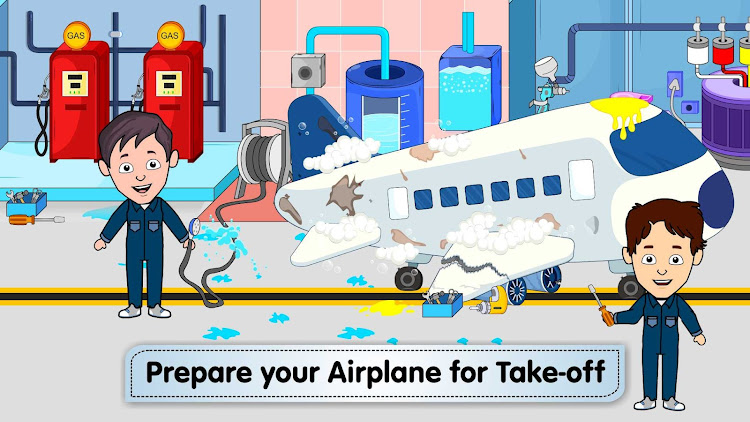 #7. Tizi Town - My Airport Games (Android) By: Tizi Town Games