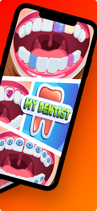 #2. My Dentist: Teeth Doctor Games (Android) By: foxgame - Color art & Puzzle game