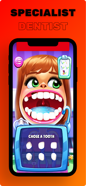 #3. My Dentist: Teeth Doctor Games (Android) By: foxgame - Color art & Puzzle game