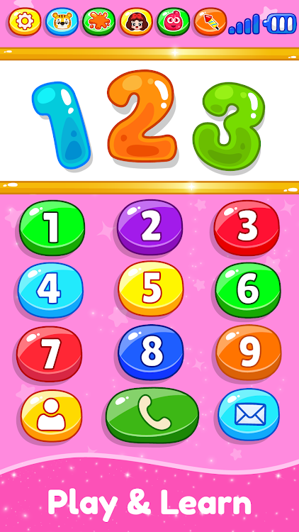 #2. Princess Baby Phone Games kids (Android) By: GunjanApps Studios