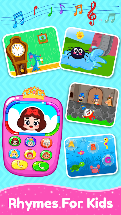 #6. Princess Baby Phone Games kids (Android) By: GunjanApps Studios