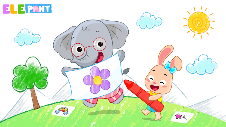 #9. ElePant: Drawing apps for kids (Android) By: GunjanApps Studios