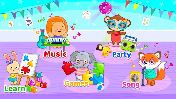 #5. Baby Piano Games & Kids Music (Android) By: GunjanApps Studios