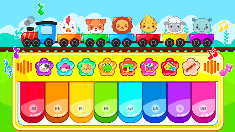 #8. Baby Piano Games & Kids Music (Android) By: GunjanApps Studios