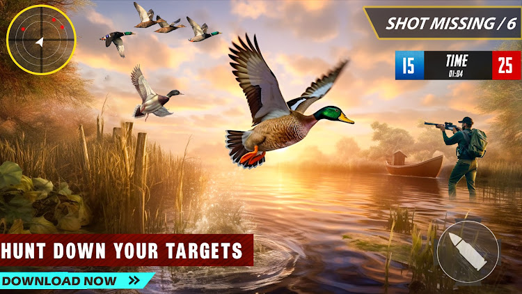 #4. Duck Hunting 3d: Birds Shooter (Android) By: Brave Jackals